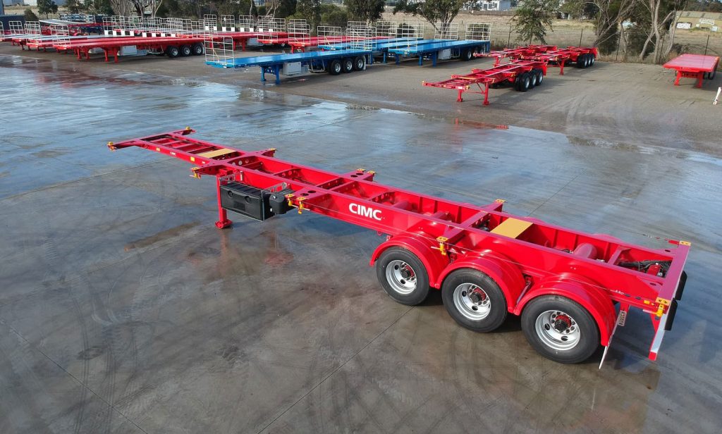 CIMC AU10 40' 3Way Standard Skeletal Semi-Trailer Road Train - CIMC ...